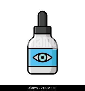 eye drops icon vector design template in white background Stock Vector