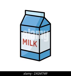 milk icon vector design template in white background Stock Vector
