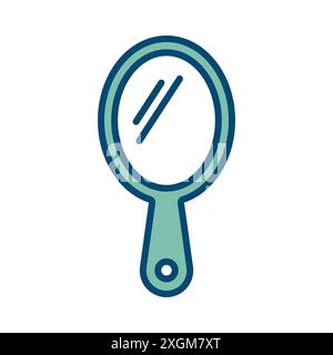 mirror icon vector design template in white background Stock Vector