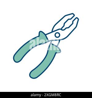 pliers icon vector design template in white background Stock Vector