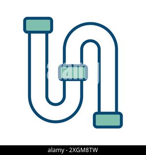pipe plumbing icon vector design template in white background Stock Vector
