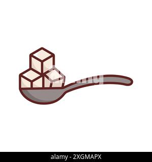 sugar icon vector design template in white background Stock Vector