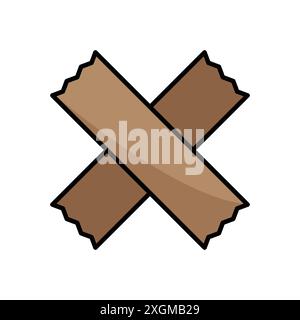 tape icon vector design template in white background Stock Vector