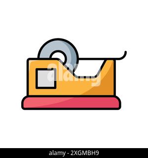 tape dispenser icon vector design template in white background Stock Vector