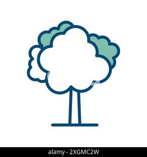tree icon vector design template in white background Stock Vector