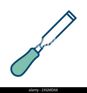 chisel icon vector design template in white background Stock Vector
