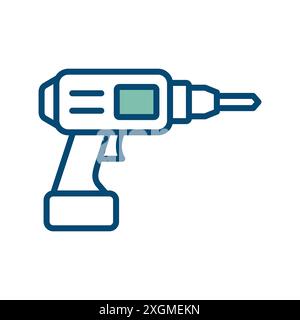 drill icon vector design template in white background Stock Vector