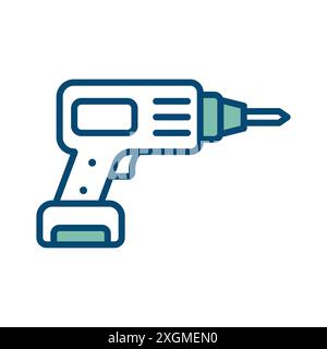 drill icon vector design template in white background Stock Vector