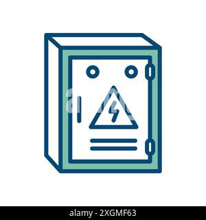 electrical panel icon vector design template in white background Stock Vector