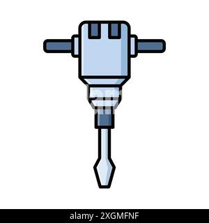 jack hammer icon vector design template in white background Stock Vector
