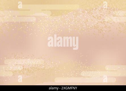 Seamless Vector Background Illustration Decorated With Japanese Abstract Vintage Pattern. Horizontally Repeatable. Stock Vector