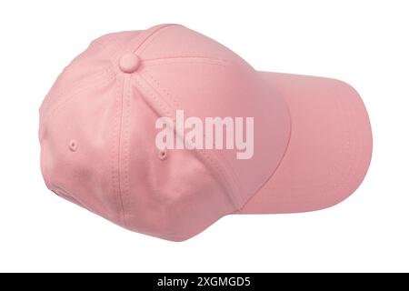 Pink cap isolated on white background. Stock Photo