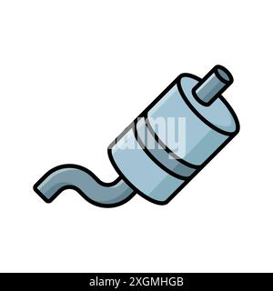 muffler icon vector design template in white background Stock Vector