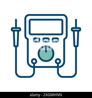 multimeter icon vector design template in white background Stock Vector