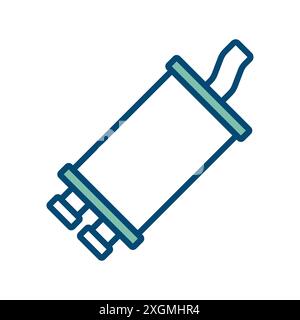 muffler icon vector design template in white background Stock Vector