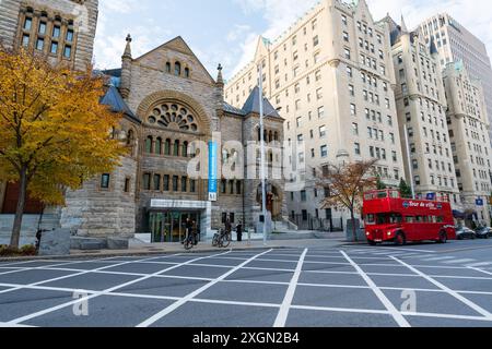 The Montreal Museum of Fine Arts Bourgie Hall ( Musée des beaux-arts de Montréal Salle Bourgie ), MMFA. One of biggest art museums in North America. Stock Photo