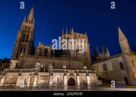 Burgos cathedral, Santa Iglesia Catedral Basilica Metropolitana de Santa Maria, Burgos province, Spain Stock Photo