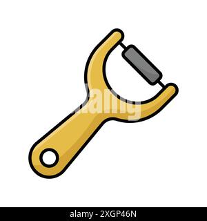 peeler icon vector design template in white background Stock Vector