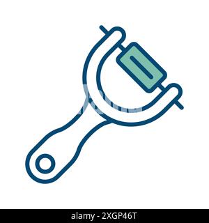 peeler icon vector design template in white background Stock Vector