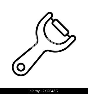peeler icon vector design template in white background Stock Vector