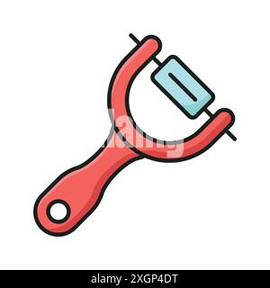 peeler icon vector design template in white background Stock Vector