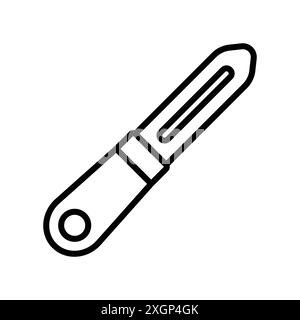 peeler icon vector design template in white background Stock Vector