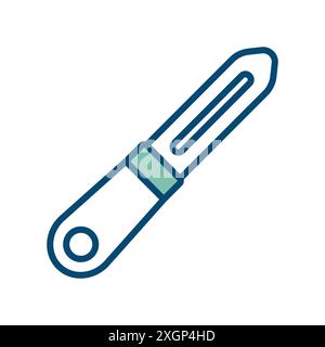 peeler icon vector design template in white background Stock Vector