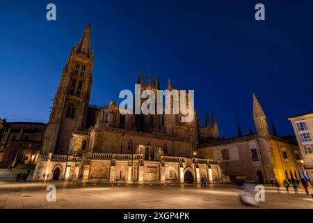 Burgos cathedral, Santa Iglesia Catedral Basilica Metropolitana de Santa Maria, Burgos province, Spain Stock Photo