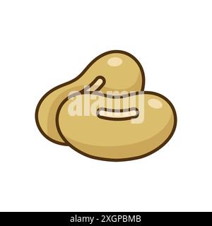 soybean icon vector design template in white background Stock Vector