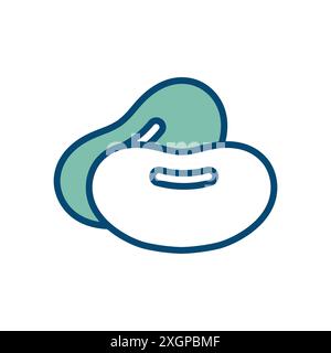 soybean icon vector design template in white background Stock Vector