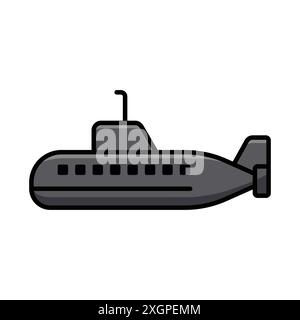 submarine icon vector design template in white background Stock Vector
