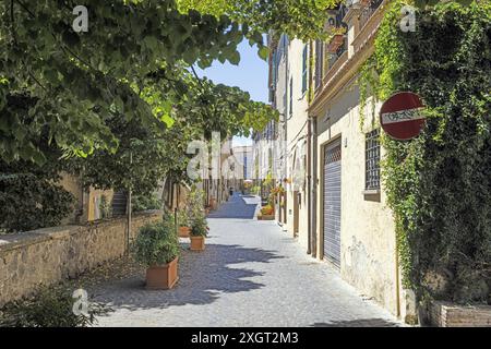 Impression of the old town of the Italian city of Bracciano during the day Stock Photo