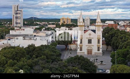 view of the Sao Francisco River juazeiro, bahia, brazil - july 6, 2024: view of the Basilica of Our Lady of Sorrows in the city of Juazeiro JUAZEIRO BAHIA BRAZIL Copyright: xJoaxSouzax 060724JOA017 Stock Photo