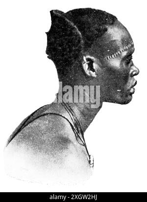 African peoples. The Shilluk (Chollo) is a major Luo Nilotic ethnic group that resides in South Sudan. Stock Photo