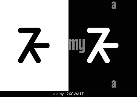 Combination of number 7 and letter K. Modern and creative 7K Logo Design Vector Template. 7k Letter Logo Design Vector Template. Stock Vector