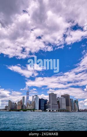 The Manhattan, New York City, New York skyline. Stock Photo