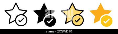 Features icon logo sign vector outline in black and white color Stock Vector