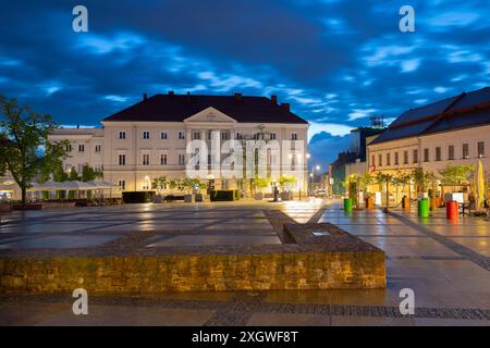 2023-05-15; City Hall in main square Rynek of Kielce, Poland Stock Photo