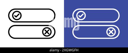 Boolean icon logo sign vector outline in black and white color Stock Vector