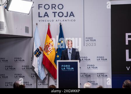 September, 22nd 2023. King Felipe VI during his speech at the opening the International Atlantic Economic Forum. Credit: Xan Gasalla/Alamy Live News. Stock Photo