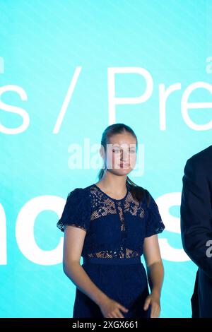 Lloret De Mar, Catalonia, Spain. 10th July, 2024. Crown Princess Leonor attends Princess of Girona Awards Ceremony at Hotel Melia Lloret de Mar on July 10, 2024 in Lloret de Mar, Spain (Credit Image: © Jack Abuin/ZUMA Press Wire) EDITORIAL USAGE ONLY! Not for Commercial USAGE! Stock Photo