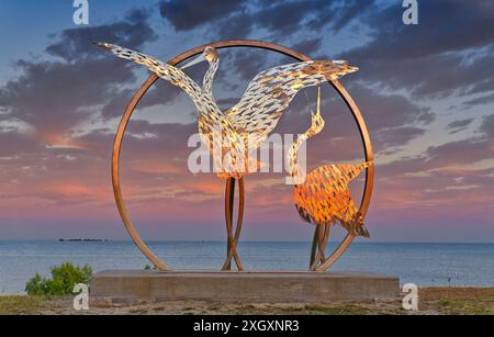 Brolga sculpture hi-res stock photography and images - Alamy