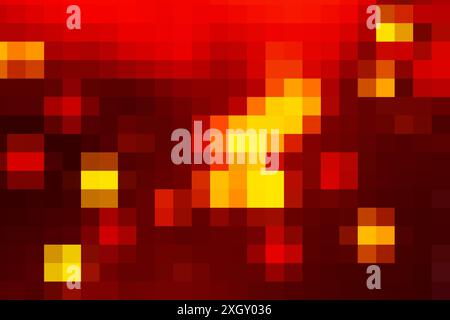 Abstract squares background. Abstract 3d square pixel geometric background or cube pattern. illustration of a background made of square pixels in grad Stock Photo