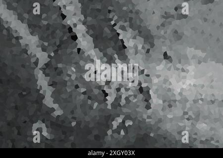 Gray, mosaic, gradient background. Background made of mosaic shapes. Stock Photo