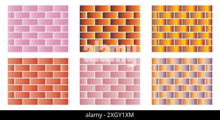 Brick wall seamless of brick laying pattern flat art style Stock Vector ...