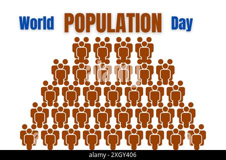 World Population Day Concept, 11 July, creative concept design for banner or poster, World Population Day creative concept banner, poster Stock Vector