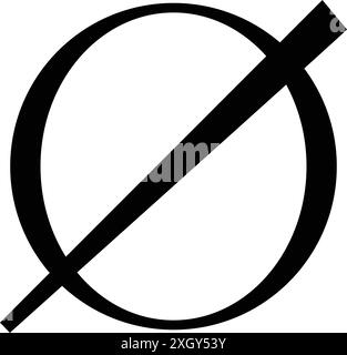 diameter symbol icon illustration design Stock Vector