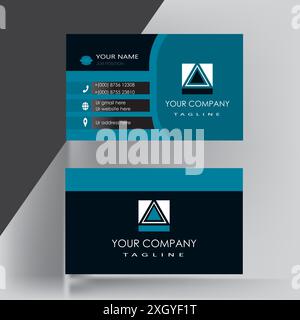 Professional and modern business card design vector template with white background.White  business card design Stock Vector