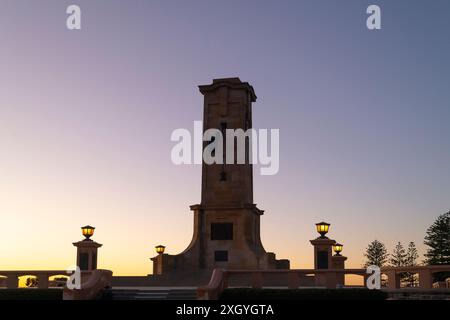 Fremantle's Monument Hill at dawn. Stock Photo