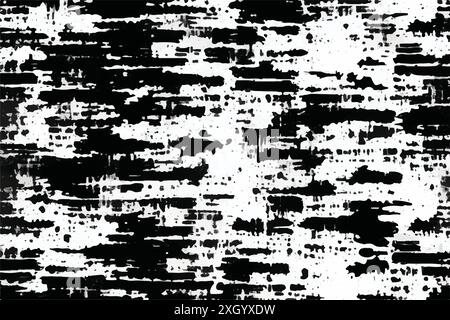 Grunge background. Rough black and white texture vector. Distressed overlay texture. Abstract textured effect. Vector Illustration. EPS10. Stock Vector